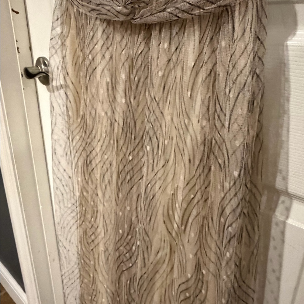 Elegant Cream Evening Gown - Picture 5 of 6